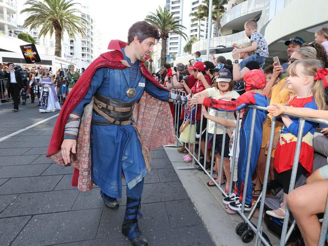 Pictured during the Superhero parade at Broadbeach as part of Supanova . Pic Mike Batterham