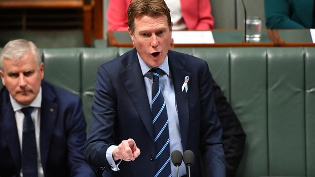 Attorney-General Christian Porter during Question Time in the House of Representatives at Parliament House in Canberra, Tuesday. Picture: AAP