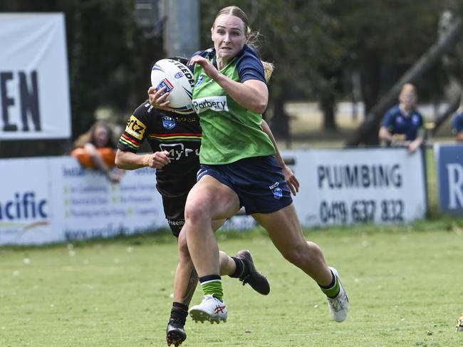 CANBERRA, AUSTRALIA, NewsWire Photos. MARCH 9, 2024: Westpac Tarsha Gale Cup - NSWRL Junior Reps Round Six Canberra Raiders vs Penrith Panthers at Raiders Belconnen in Canberra. Picture: NCA NewsWire / Martin Ollman