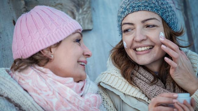 Applying the right type of moisturiser for colder weather is important. Picture: iStock