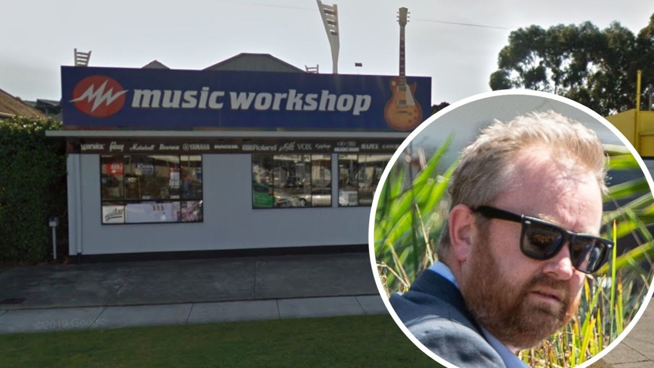 Deniel Bee swindled his father's shop, Music Workshop Geelong, out of more than $63,000. Picture: Google Maps.