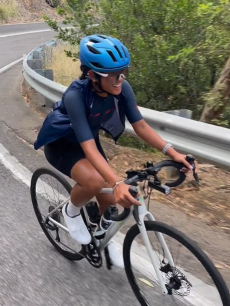 She was a keen bike rider. Picture: Instagram