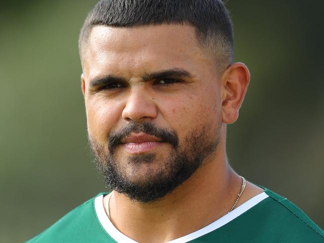 DAILY TELEGRAPH. Latrell Mitchell at South Sydney Rabbitohs NRL team training. USANA Rabbitohs Centre, Maroubra. Monday 10/03/2025. Picture by Max Mason-Hubers