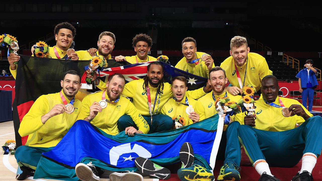 Prior to the Tokyo Olympics, Australia had never won an Olympic medal in men’s basketball. Picture: Adam Head