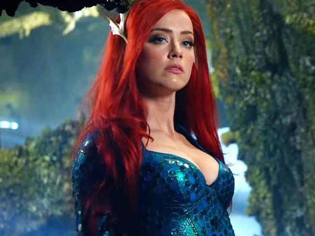 Amber Heard plays Princess Mera in Aquaman.