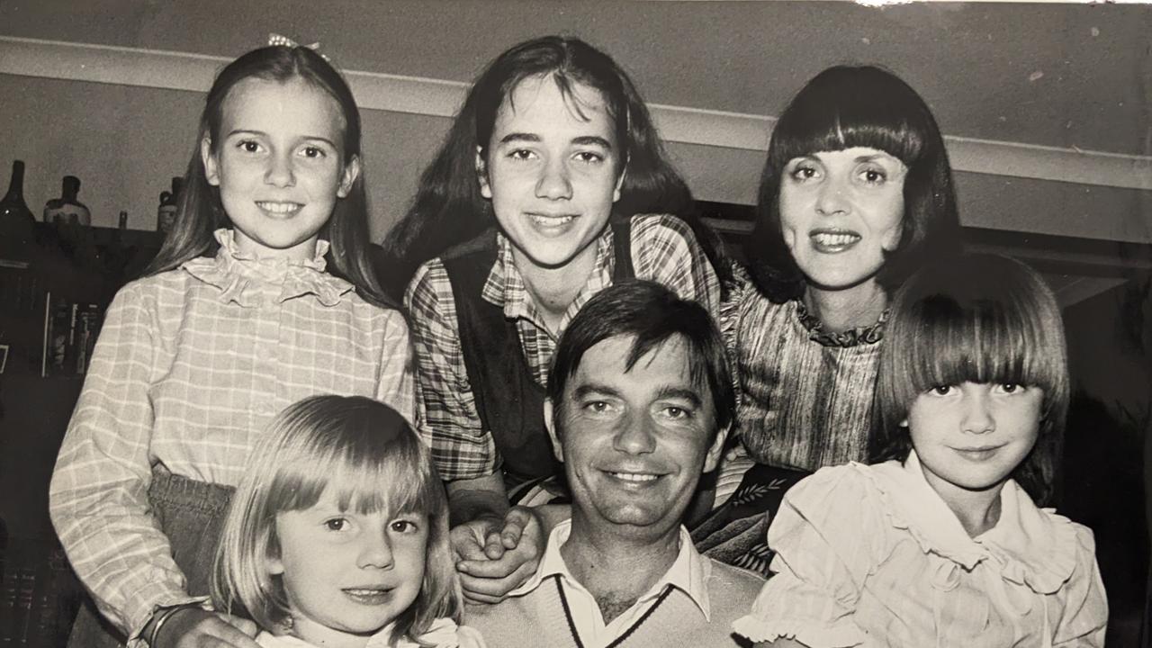 Future Premier of Queensland Annastacia Palaszczuk (14yrs) pictured with her father when he was elected as the new Archerfield MLA, also pictured are Julie (3), Catherine (9), Nadia (5) and her mum Lorelle (21/5/1984)