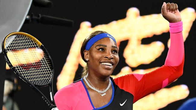 Serena Williams has never been beaten at the Australian Open once reaching the semi-finals but faces a formidable test against Naomi Osaka on Thursday Picture: AFP