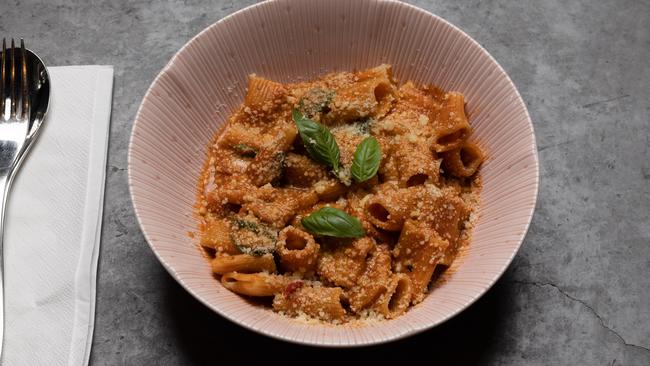 Pasta Rigatoni with vodka sauce. Picture: David Kelly