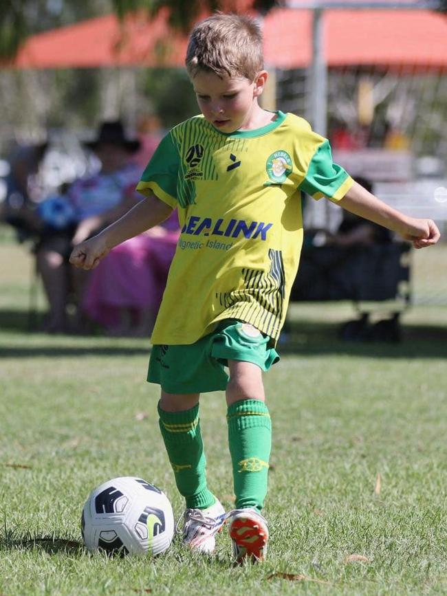 Townsville Warriors FC junior Harry Davidson. Picture: G Davidson.