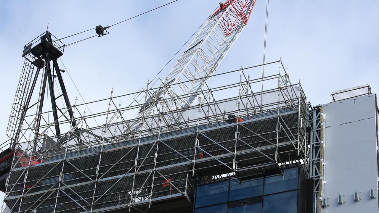 Master Builder Australia questioned why crane and lift operators were left off the list. Picture: NewsWire/Gaye Gerard