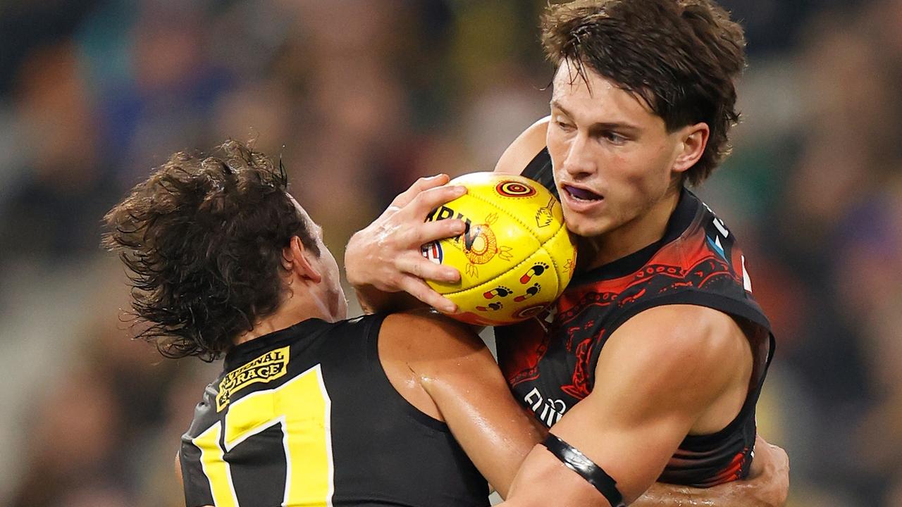 Archie Perkins hasn’t had the same impact for Essendon as he did last year.