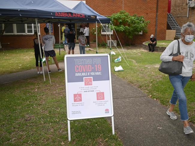 The eastern suburbs has emerged as the epicentre of the crisis in recent weeks. Picture: AFP.