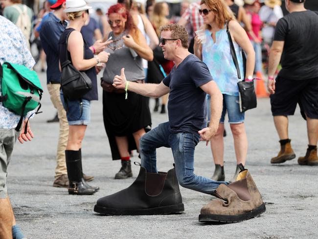 If anything is going to keep your feet dry ... Picture: NIGEL HALLETT