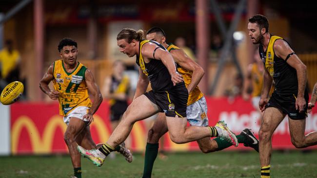 Mitchell Norton in the 2023-24 NTFL Men's Grand Final between Nightcliff and St Mary's. Picture: Pema Tamang Pakhrin