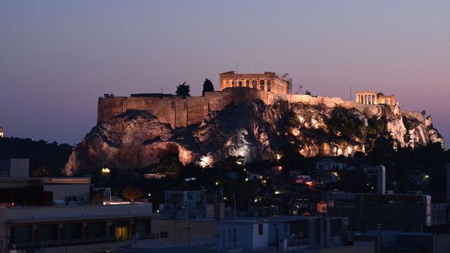 Sombre moment ... Greece is waking up to a tough day of negotiations.