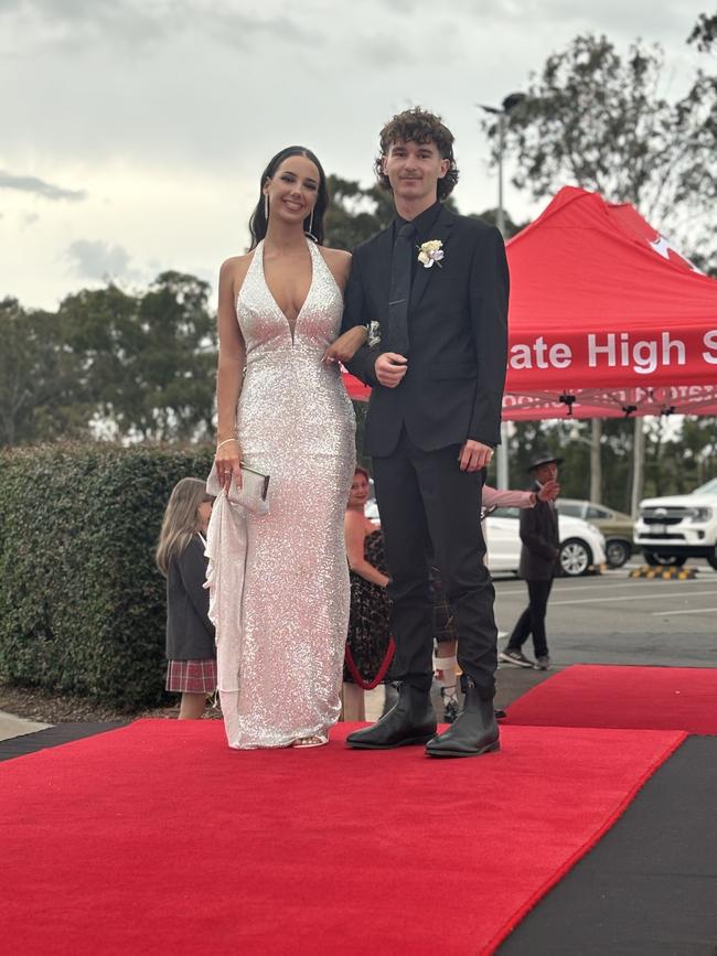 The students of Urangan State High School celebrating their formal.