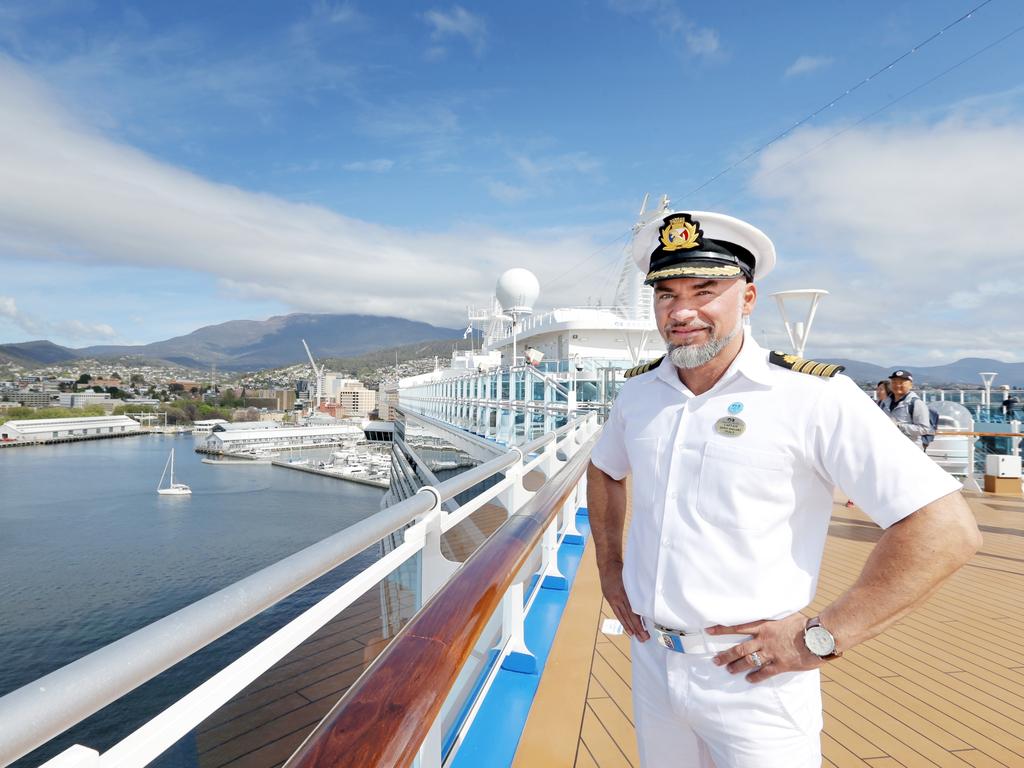 Captain of the Majestic Princess Dino Sagani. Picture: PATRICK GEE