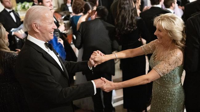 Jill Biden has posted pictures to her Twitter account showing President Joe Biden's 80th birthday celebrations.