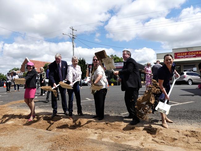 Official groundbreaking ceremony for the Kingaroy Transformation Project. Photo/Holly Cormack.