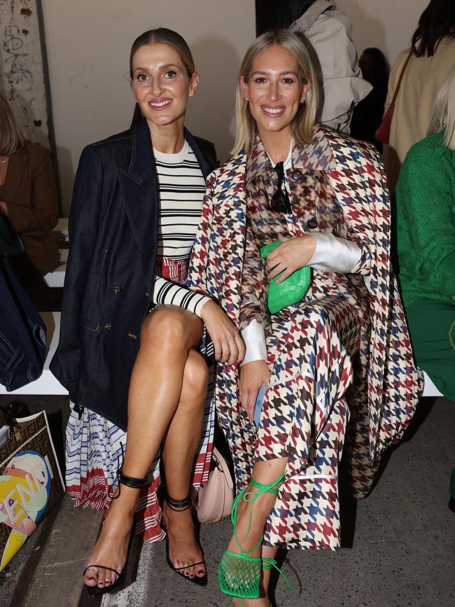 Phoebe with Kate Waterhouse at the Oroton show during Afterpay Australian Fashion Week. Picture: Getty