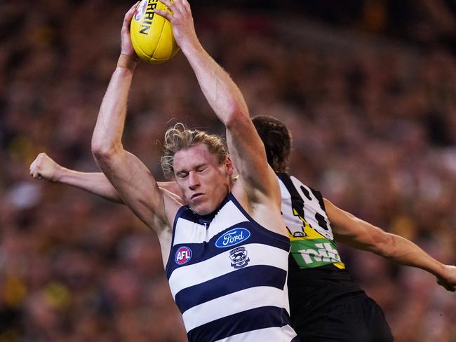 Chris Scott played Mark Blicavs on the wing. Picture: AAP