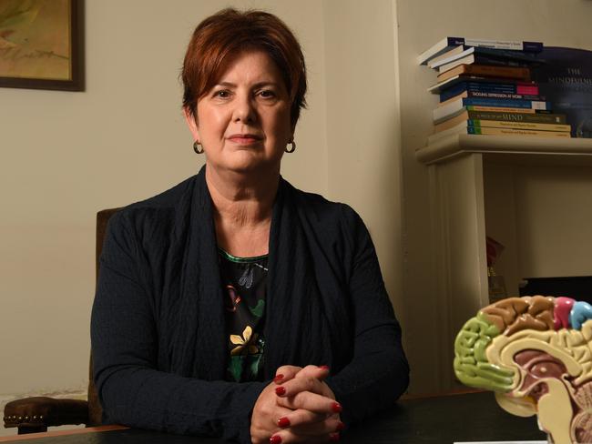 Dr Michelle Atchison - Psychiatrist and vice president of the AMA SA branch says private sector mental health services are struggling with extra demand post- COVID, pictured in her office on the 1st Octorber, 2020. Picture: Tricia Watkinson