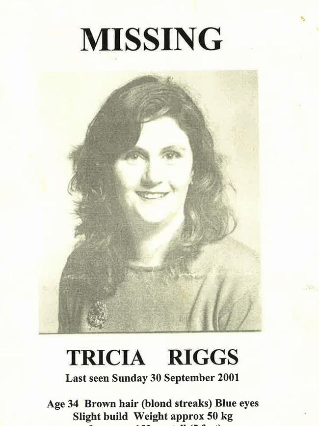 A missing poster for Tricia Riggs.