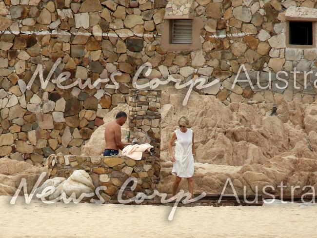 Julie Bishop and David Panton at the exclusive One &amp; Only Resort in Pamilla Mexico ahead of the Karl Stefanovic and Jasmine Yarbrough’s wedding. Picture: News Corp Australia