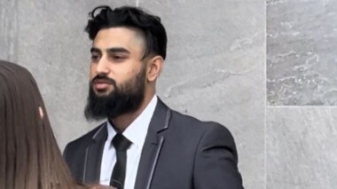 Bhavjinder Singh Bains outside Beenleigh District Court.