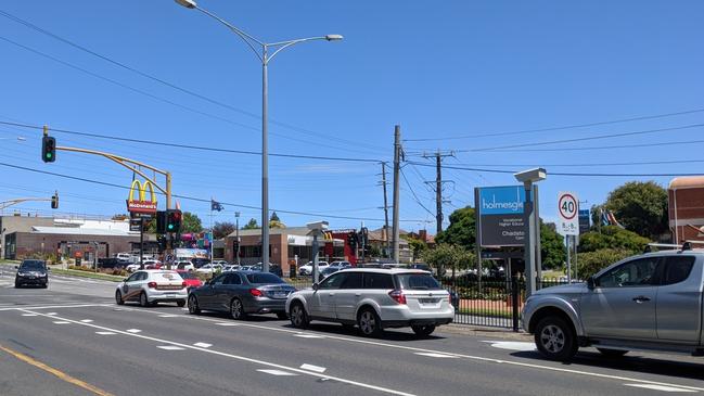 The Warrigal and Batesford Rds intersection caught more than 23,000 drivers in 2020. Picture: Kiel Egging.