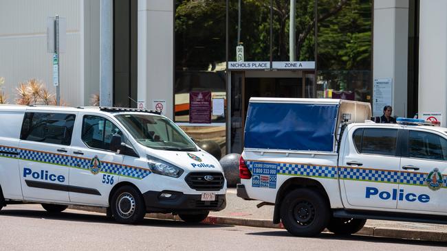 Emergency services called to the Darwin Local Court on Friday afternoon. Picture: Pema Tamang Pakhrin