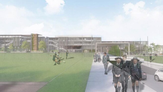 Render of Trinity Grammar’s 'renewal project' as seen in development application.