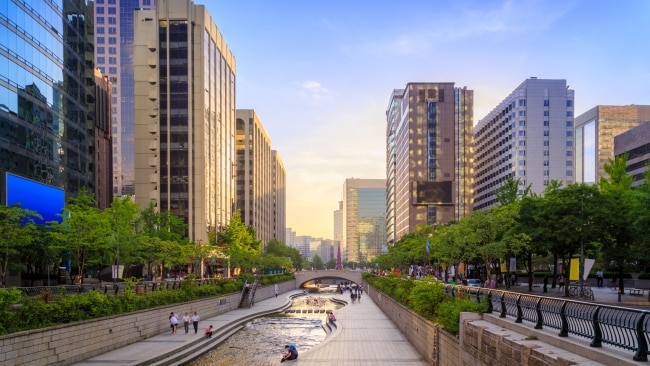 <h2><span>8. Chill by the Cheonggyecheon Stream</span></h2><p><span>In a city as frenetic as Seoul, a bit of downtime in nature is just the tonic. Cheonggye Plaza roughly covers an area of 2,500 square meters with curved seating areas, bridges and green spaces by the burbling waters. At night the Candle Waterfall is a Tik-Tokker’s delight and alongside it you’ll find the Palseokdam wishing wells which are crafted from eight types of stone to represent the nation’s provinces. The entire project runs almost 11 kilometres and is a great way to meander through the city.</span></p><p>For more information, go to <a href="https://english.visitkorea.or.kr/enu/KOO/sydney.jsp">visitkorea.org.au</a></p><p><strong>See also:</strong></p><p><a href="https://english.visitkorea.or.kr/enu/KOO/sydney.jsp">The beginner's guide to Seoul</a></p><p><a href="https://www.escape.com.au/destinations/asia/7-best-hotels-in-seoul/image-gallery/b522096acccc49a9ed906e5d9df9eeb6?page=1">7 best hotels in Seoul</a></p><p><a class="body-link kurator-asset-link" href="https://www.escape.com.au/top-lists/12-things-you-never-knew-you-could-do-in-south-korea/image-gallery/1bd433376337a74376f6df9e3b1f1145?page=1" data-nca-capi-id="1bd433376337a74376f6df9e3b1f1145" data-nca-asset-type="gallery">12 things you never knew you could do in South Korea.</a></p>