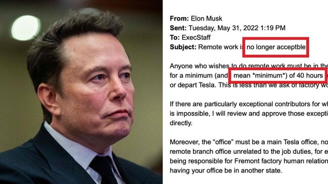 Elon Musk’s brutal 2022 WFH email to Tesla staff resurfaces.