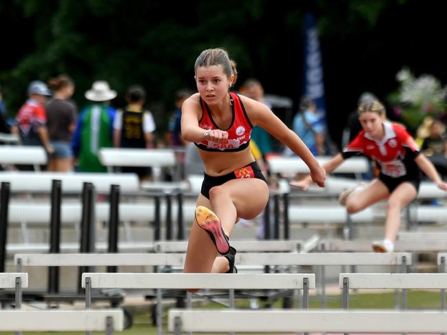 Little Atheltics Queensland Coles Winter Carnival 2024 at Townsville Sports Reserve. Molly Tanner. Ross River. Picture: Evan Morgan