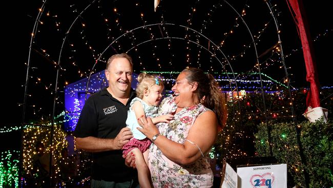 Greg and Rosemarie King with with their granddaughter Sofia Waters last year. Picture: Justin Sanson