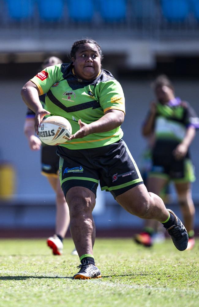 Lucy Aigea has been a real game breaker for the Palmerston Raiders. Picture: NRL NT / Patch Clapp