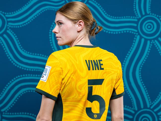 Cortnee Vine is now the owner of Australia’s most famous penalty strike. Picture: Chris Hyde – FIFA/FIFA via Getty Images