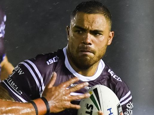 Dylan Walker of the Sea Eagles in action during the 2019 PRE Round 02 - Manly-Warringah Sea Eagles v Cronulla-Sutherland Sharks, Shark Park, 2019-02-23. Digital image by Nathan Hopkins © NRL Photos