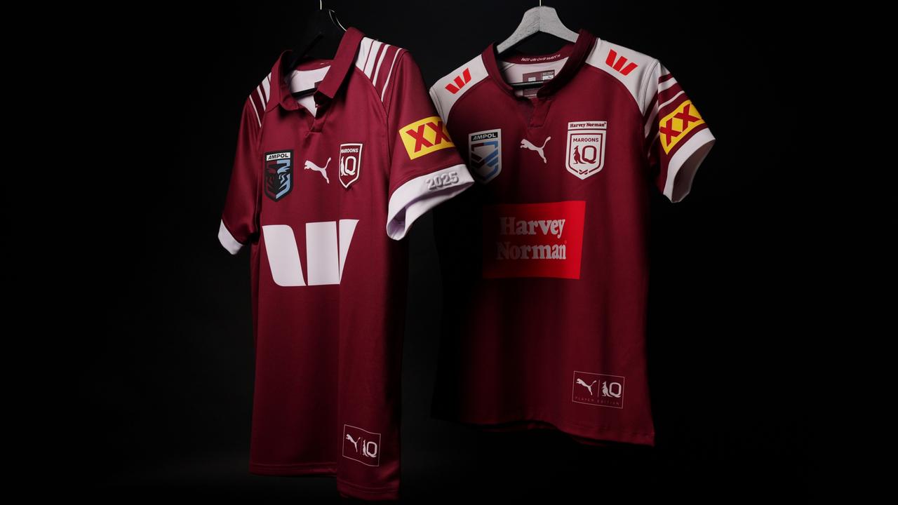 Queensland Maroons State of Origin jersey for this years series pays respect to the 1995 team that won the series three nil and was coached by Paul Vautin Picture QRL