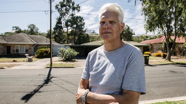 Campbelltown resident Garry Pearce will have potentially 12 new townhouses built opposite his Osborne Street house. Picture: Morgan Sette 