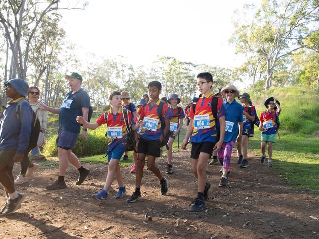 Start of the 5km Hike for Homeless. The Base Services, Hike for Homeless held at Jubilee Park. October 19th, 2024