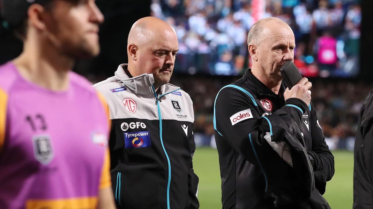 Warren Tredrea says Ken Hinkley’s position is “untenable”. Picture: Sarah Reed/AFL Photos