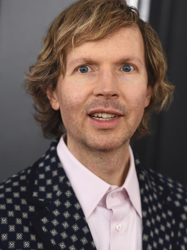 Beck arrives at the 61st annual Grammy Awards where he’s up for a gong for Best Solo Performance. Picture: Getty