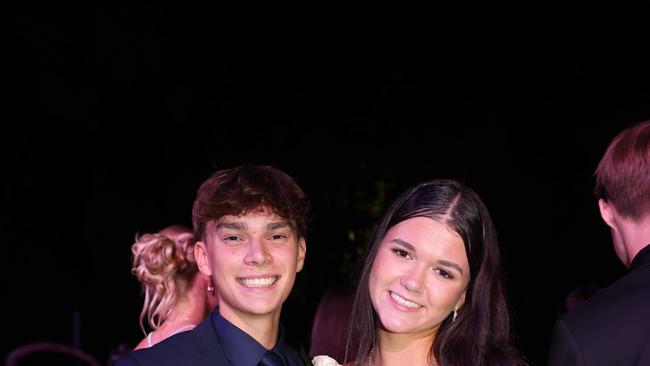 Miles Pearce and Lily Shirvington at the Emmanuel College class of 2025 formal at HOTA for Gold Coast at Large. Picture, Portia Large.