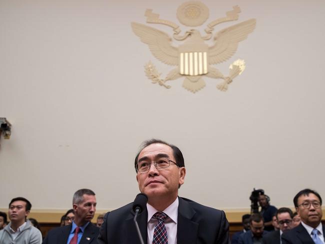 Thae Yong-ho is the highest-profile North Korean defector in decades. Picture: Drew Angerer/Getty Images