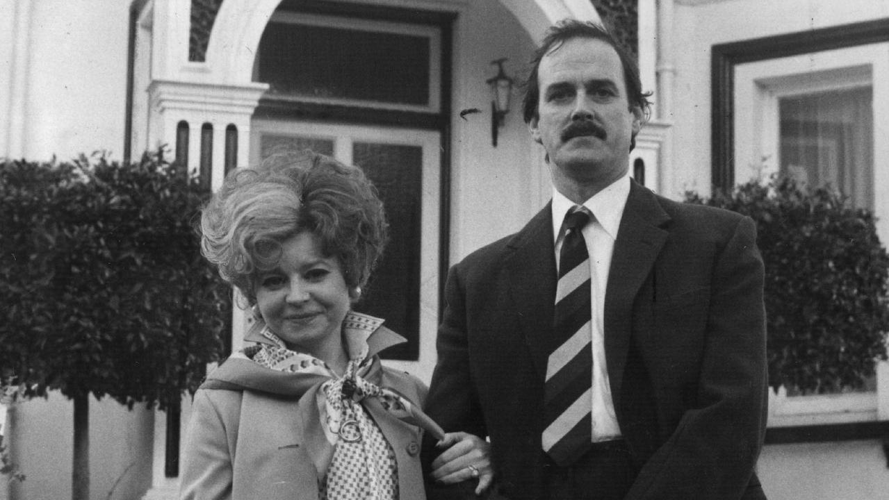 Cleese and Prunella Scales in Fawlty Towers.