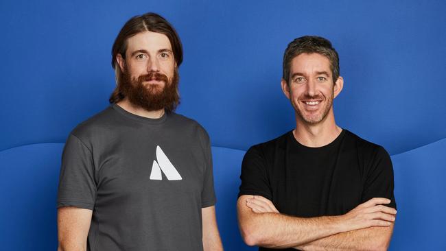 Atlassian co-CEOs Mike Cannon-Brookes and Scott Farquhar. Source: Atlassian