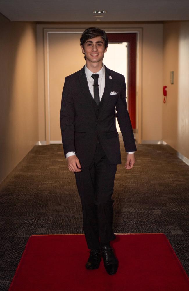 Nicholas Baker at the Year 12 School formals of Darwin High School at Darwin Convention Centre, Darwin. Picture: Pema Tamang Pakhrin.