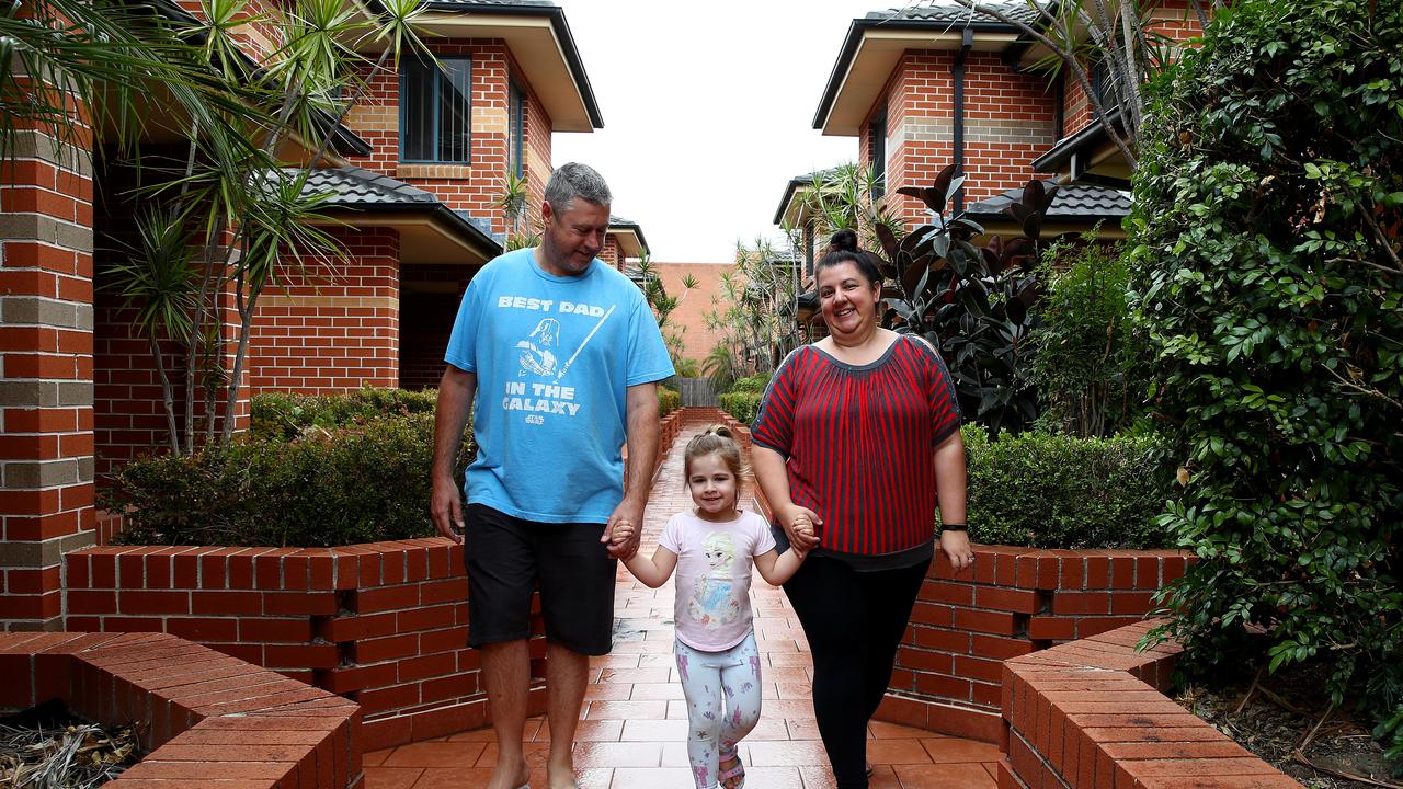 Dean and Rachel Clancy said they were very happy with their sale in Merrylands. Picture: Toby Zerna